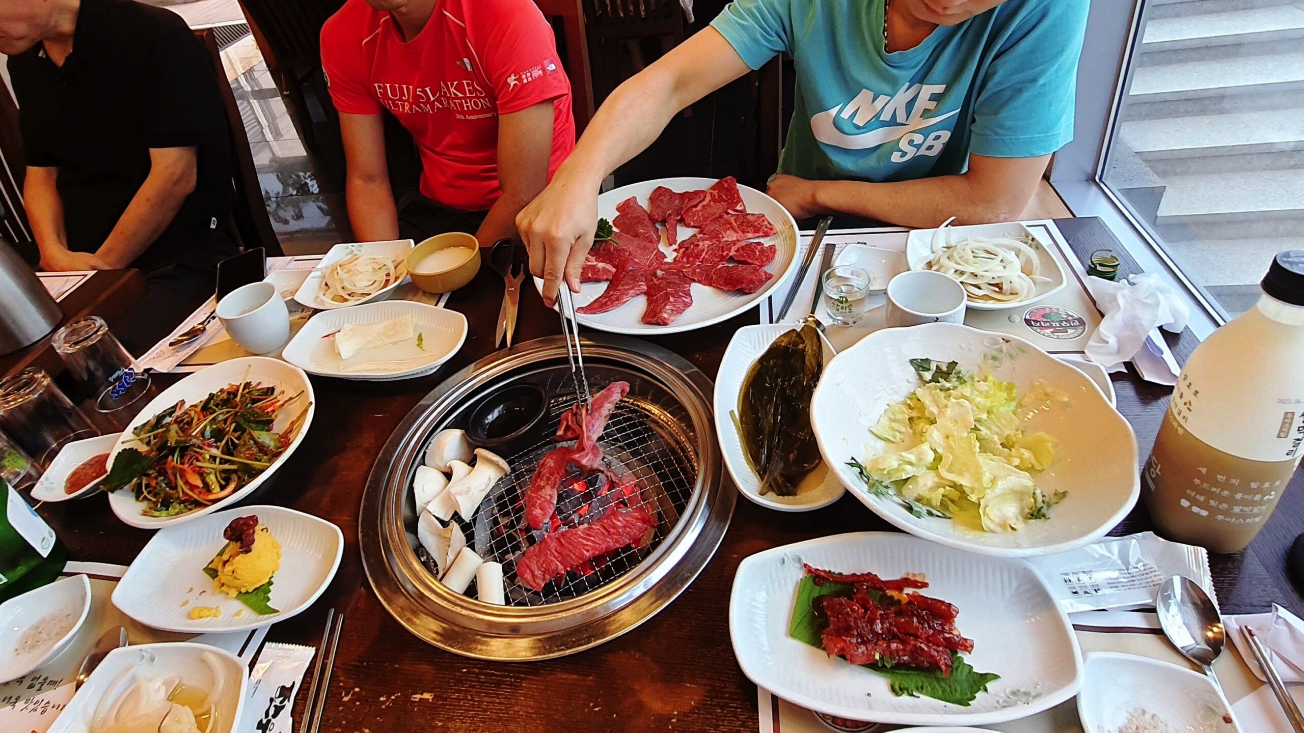 韓国人の友達との食事