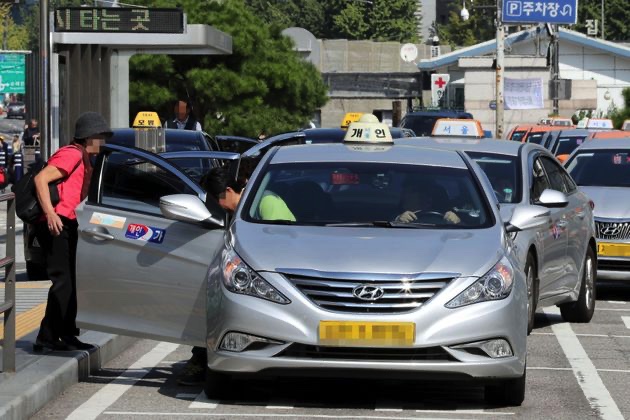 韓国のタクシーのイメージ画像