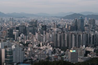 韓国の街並みの画像