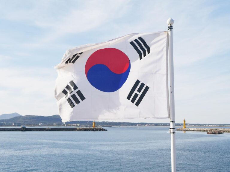 韓国の旗の画像